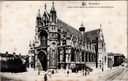 Brussels - "Eglise Notre-Dame du Sablon et rue de la Régence" - Our Lady of the Sablon and rue de la Régence