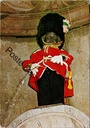 Brussels - "Manneken - Pis, Welsh Guard" - Manneken Pis in Welsh Guard uniform