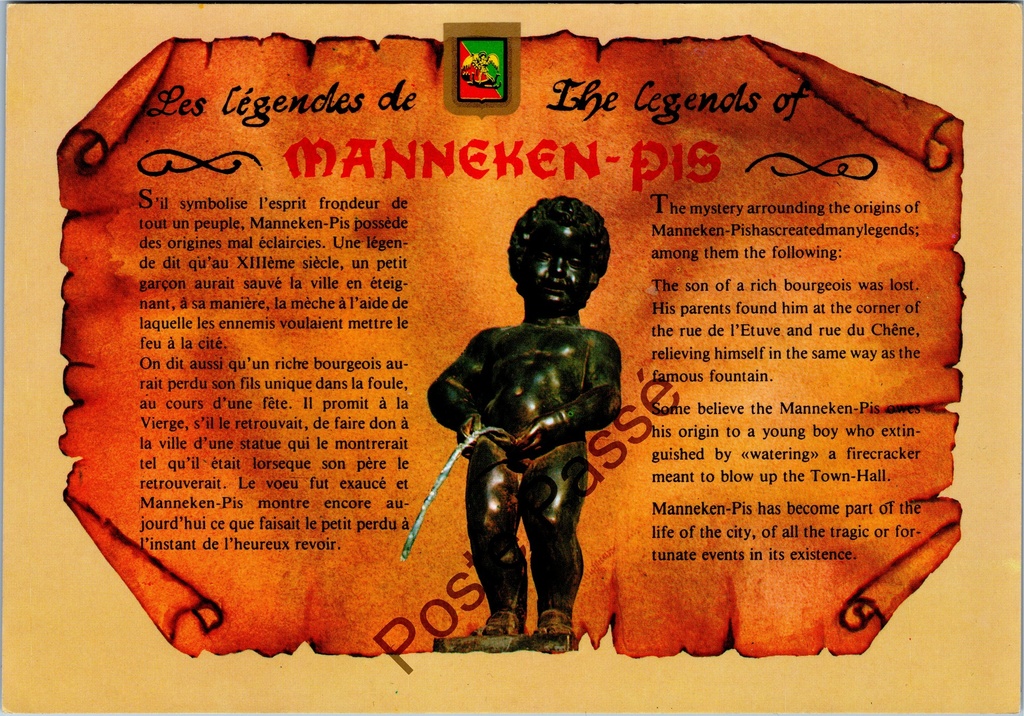 Brussel - "Les légendes de Manneken-Pis" - Legendes van Manneken Pis