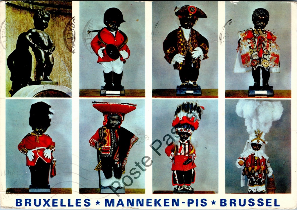 Bruxelles - "Manneken-Pis" - Le Manneken Pis dans différents costumes
