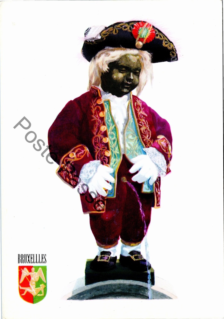 Brussel - "Manneken-Pis en Marquis XVIIIe S." - Manneken Pis in 18e eeuws kostuum