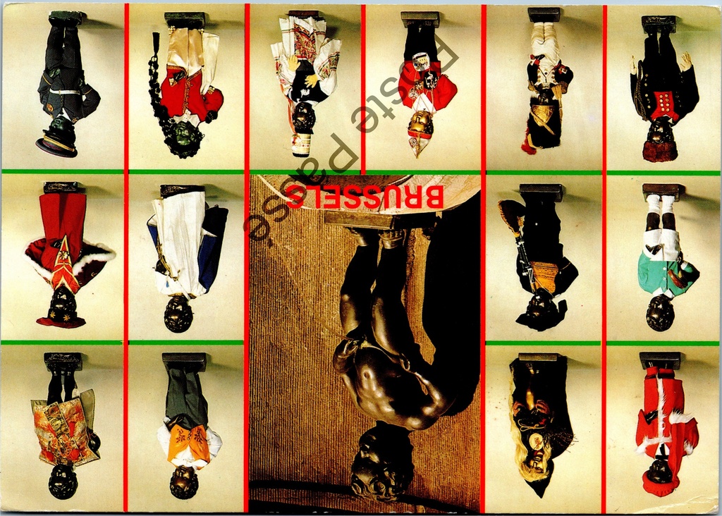 Brussel - "Manneken Pis" - Manneken Pis in verschillende kostuums