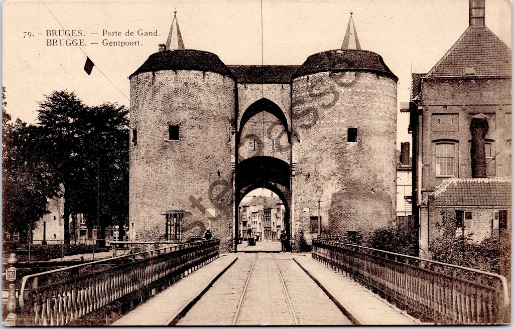 [Brugge0038] Bruges - "Porte de Gand / Gentpoort" - Medieval city gate