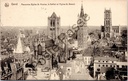 Gent - "Panorama (Eglise St. Nicolas, le Beffroi et l'Eglise St. Bavon)" - Stadspanorama met Sint-Niklaaskerk, Belfort en Sint-Baafskathedraal