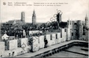 Gand - "'s-Gravensteen : Panorama vu de la plate-forme du donjon du Gravensteen" - Vue panoramique de la ville depuis la plate-forme du donjon du Gravensteen