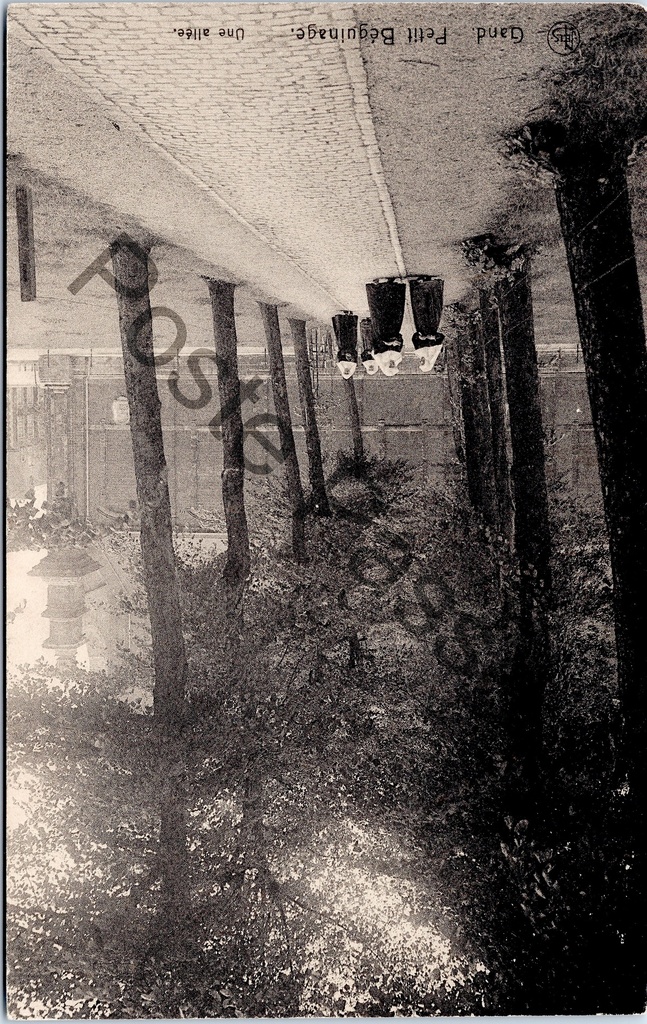 [Gent0278] Gand - "Gand - Petit Béguinage. - Une allée." - Une allée dans le Petit Béguinage