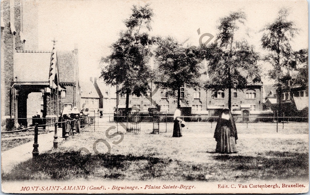 [Gent0282] Sint-Amandsberg - "MONT-SAINT-AMAND (Gand). - Béguinage. - Plaine Sainte-Begge." - Beguinage, Plaine Sainte-Begge