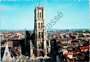 Gand - "Gand : Cathedrale St-Bavon / Ghent : St-Baafskathedraal" - Vue aérienne de la cathédrale St-Bavon