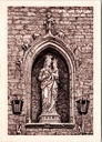 Gand - "Notre-Dame à l'encrier" - statue de Marie dans l'Oud Vleeschhuis