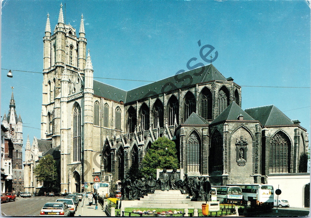 [Gent0332] Ghent - "SINT-BAAFSKATHEDRAAL - GENT" - Gothic cathedral from the 14th-16th century