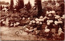 Gand - "Gentsche Floraliën 1938" - Jardin de fleurs avec rhododendrons lors des Floralies gantoises de 1938