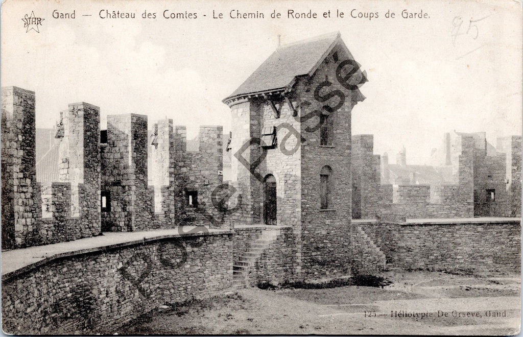 [Gent0380] Gand - "Château des Comtes - Le Chemin de Ronde et le Coups de Garde" - Gravensteen, werang et poste de garde