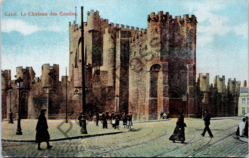 Gent - "Gand. Le Chateau des Comtes." - Het Gravensteen (Kasteel der Graven)