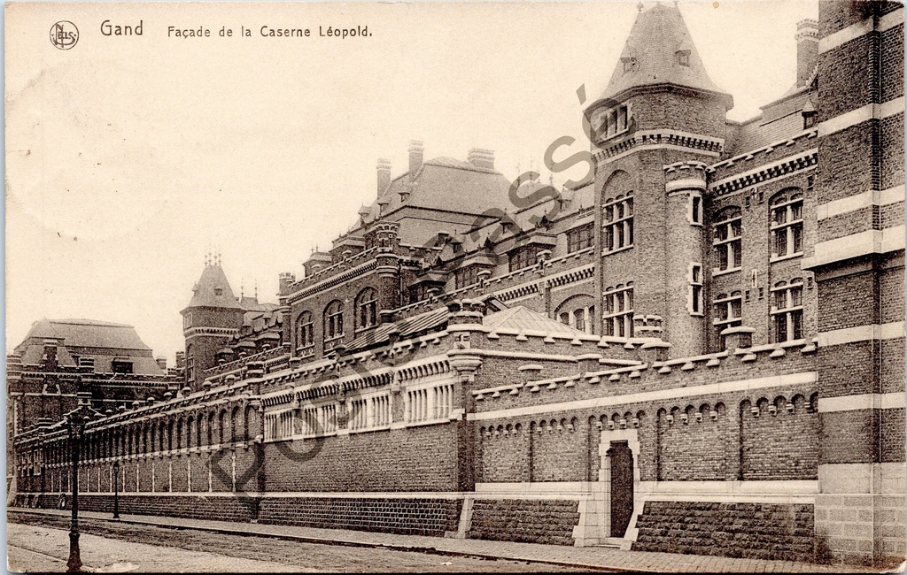 [Gent0474] Gent - "Façade de la Caserne Léopold" - Gevel van de Leopoldkazerne
