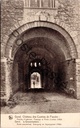 Gand - "Château des Comtes de Flandre, Porche d'intérieur, Passage et Porte d'entrée (1180)" - Gravensteen, porche d'intérieur et porte d'entrée