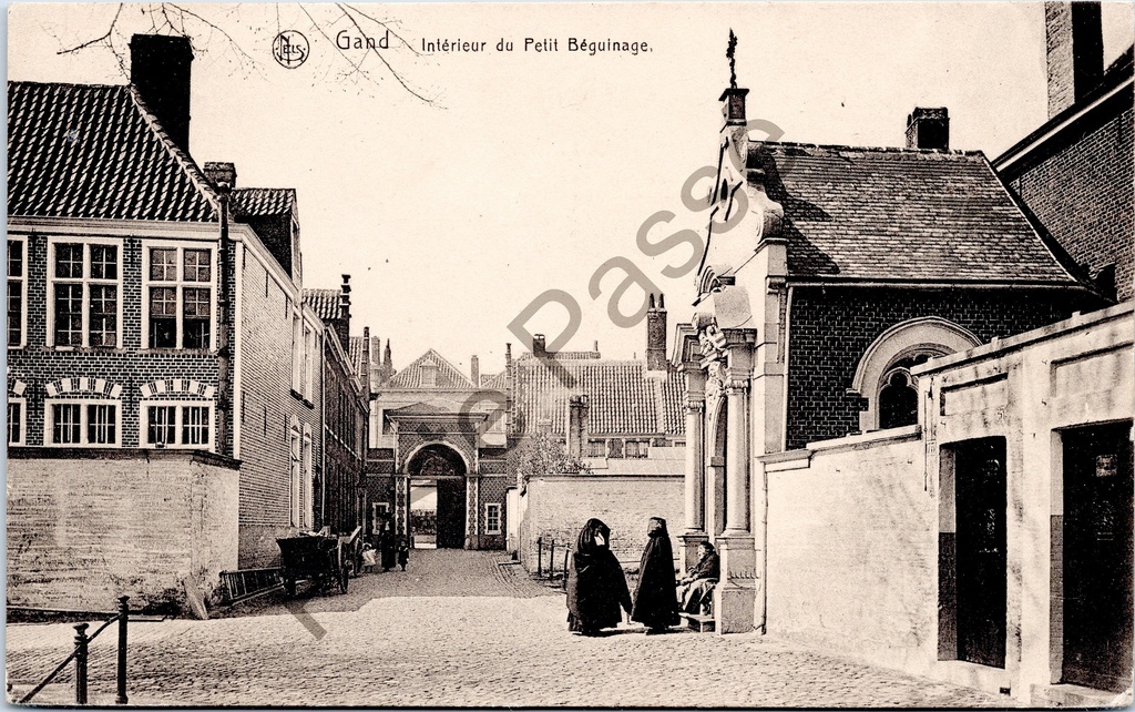 Gent - "Intérieur du Petit Béguinage" - Binnenzicht van het Klein Begijnhof