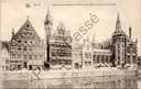 Ghent - "Maisons des Mesureurs de Grains, des Bateliers et Nouvelle Poste" - Houses of Grain Meters, Shippers and New Post Office on Graslei