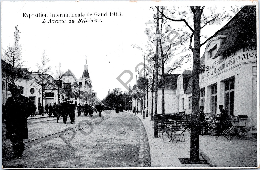 [Gent0530] Gand - "Exposition Internationale de Gand 1913 - L'Avenue du Belvédère" - Exposition Internationale de Gand 1913, l'Avenue du Belvédère