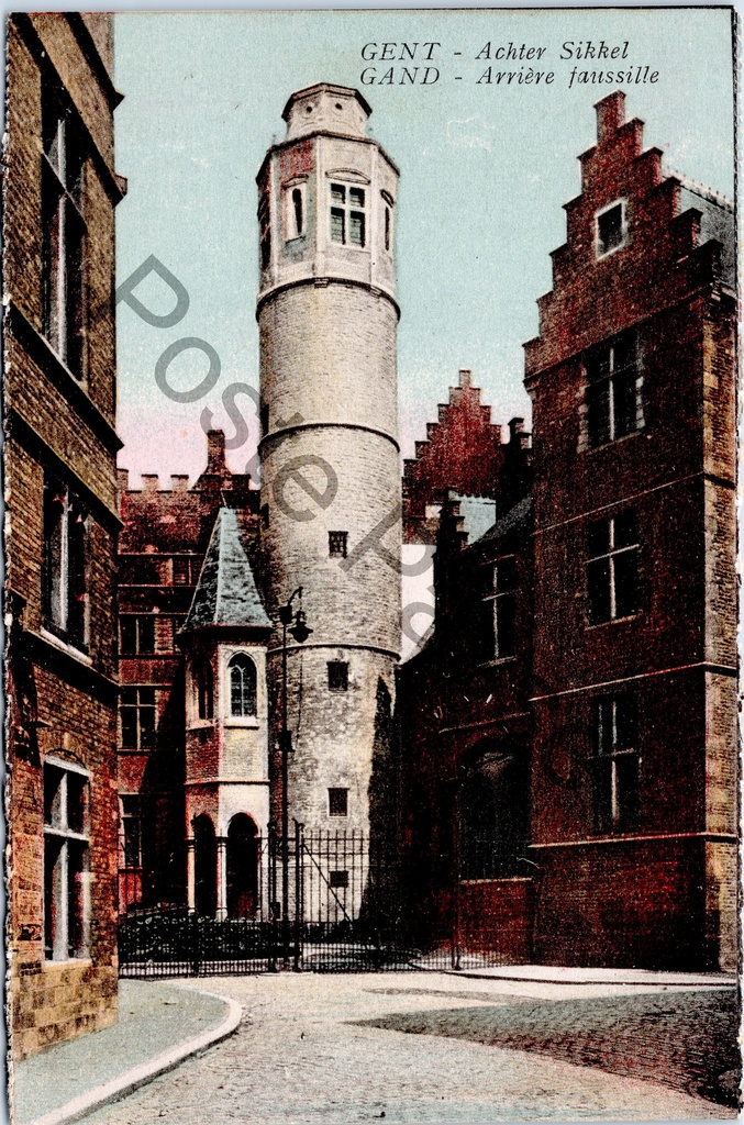 [Gent0538] Gand - "Achter Sikkel" - Arrière de la maison de la faucille