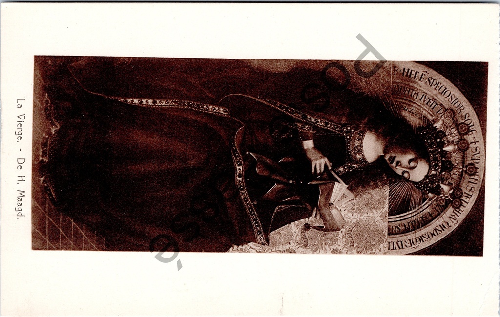 Gent - "La Vierge. - De H. Maagd." - De Heilige Maagd, detail uit het Lam Gods van Van Eyck