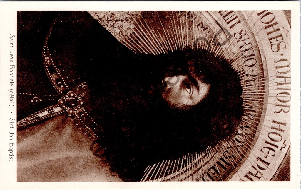 [Gent0572] Gand - "Saint Jean-Baptiste (détail)" - Détail de Saint Jean-Baptiste, l'agneau mystique (Van Eyck)