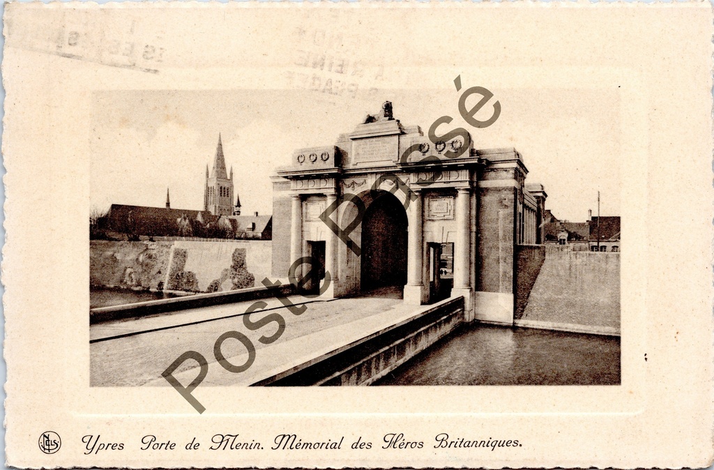 [Ieper0004] Ypres - "Ypres Porte de Menin. Mémorial des Héros Britanniques." - Menin Gate, memorial to British heroes