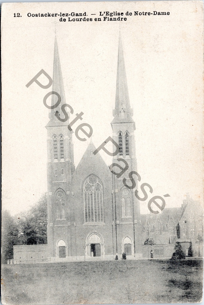 Oostakker - "L'Eglise de Notre-Dame de Lourdes en Flandre" - Onze-Lieve-Vrouw van Lourdes kerk