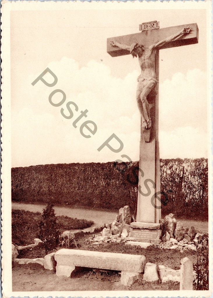 Gent - "Calvaire de l'Eglise Ste Bernadette" - Kalvarieberg van de Kerk van de Heilige Bernadette richting Oostakker