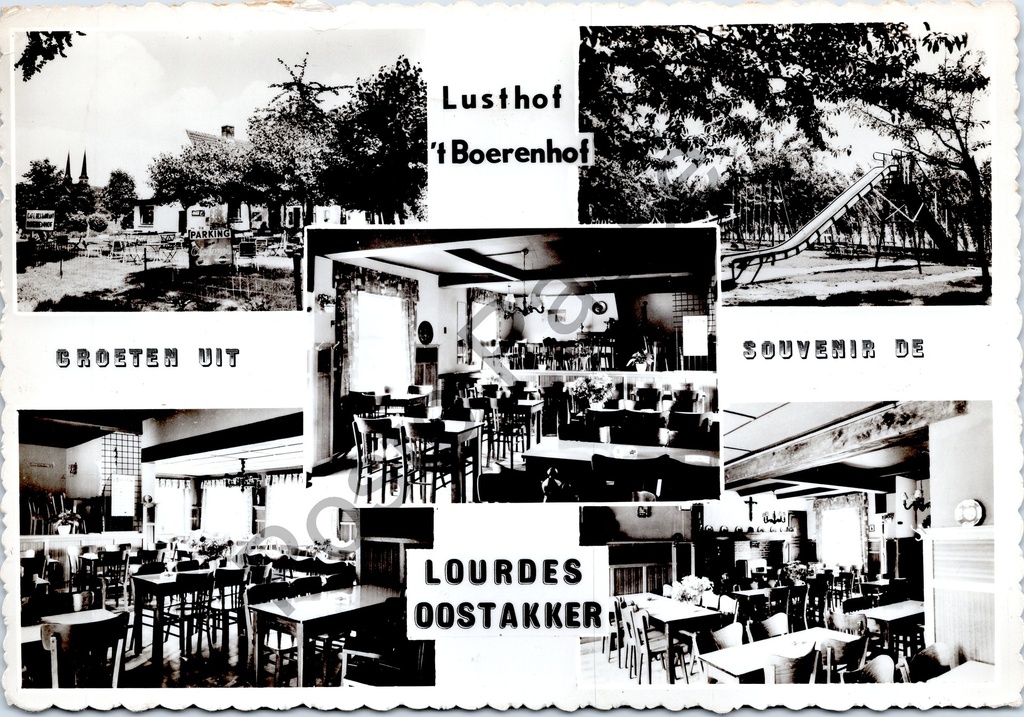 [Oostakker0136] Oostakker - "Lusthof 't Boerenhof" - Café-restaurant avec aire de jeux et salles à manger à Lourdes-Oostakker