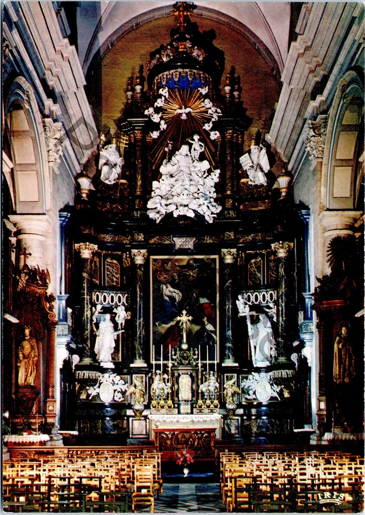 Gent - "Kerk. Hoogkoor" - Karmelietenkerk, interieur hoogkoor