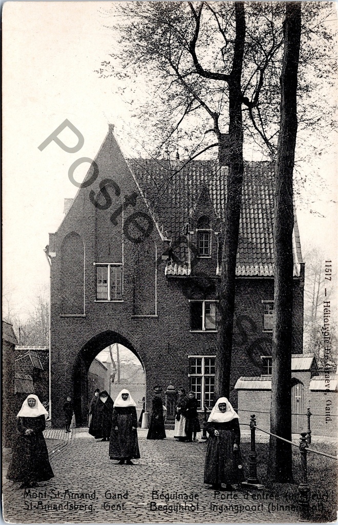 [sint amansdsbreg0184] Gand - "Béguinage. Porte d'entrée" - Beguinage entrance gate Sint-Amandsberg