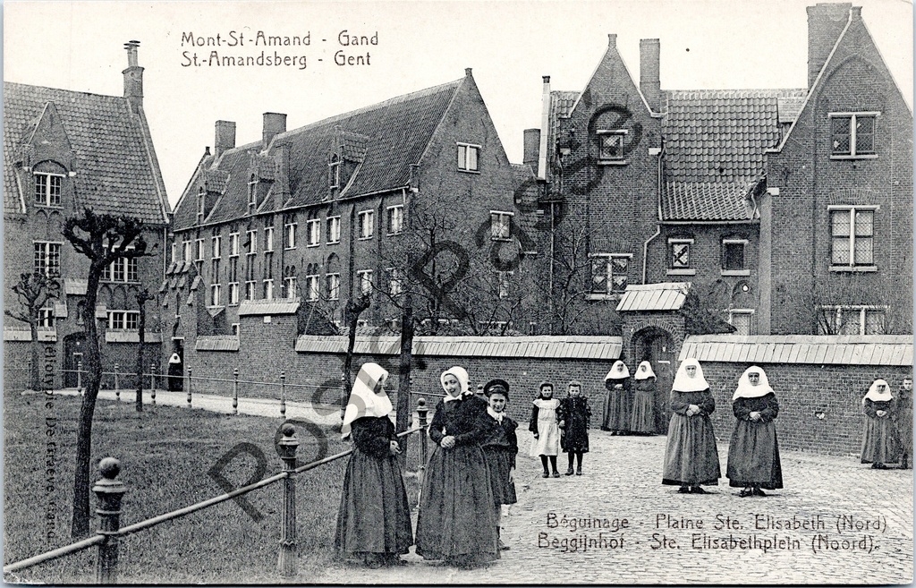 [sint amansdsbreg0186] Gand - "Beggijnhof - Ste. Elisabethplein (Noord)" - Beggijnhof Sint-Elisabethplein Noord à Sint-Amandsberg