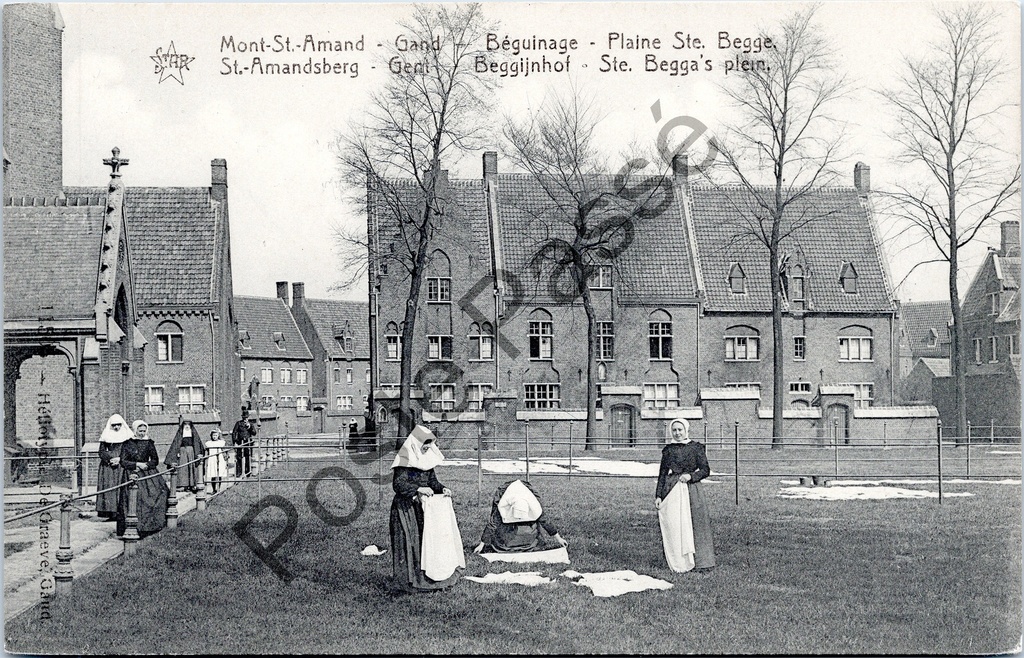 [sint amansdsbreg0192] Sint-Amandsberg - "Beggijnhof - Ste. Begga's square" - Beguinage Sint-Begga's square