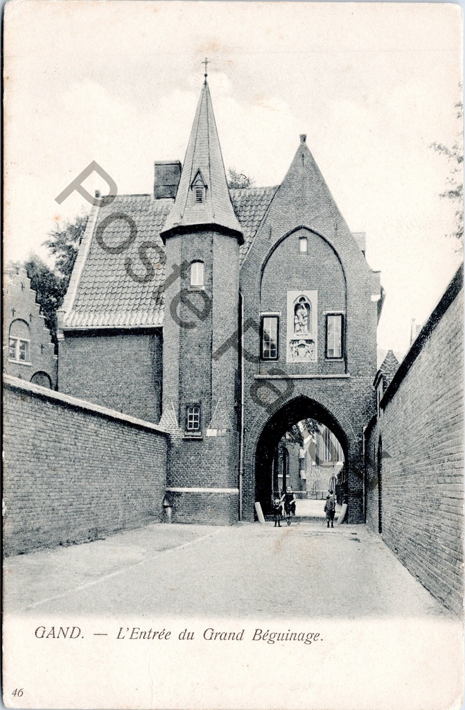 Gent - "L'Entrée du Grand Béguinage" - Ingang van het Groot Begijnhof