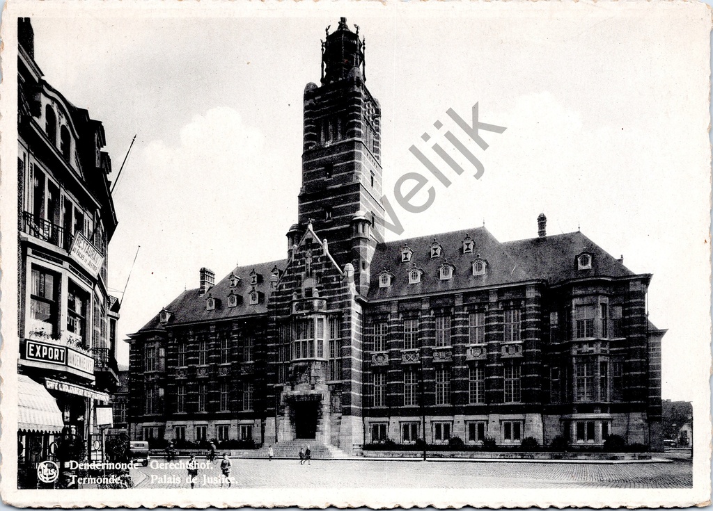 [Dendermonde0190] Dendermonde - "Dendermonde - Gerechtshof. / Termonde. - Palais de Justice." - Gerechtshof
