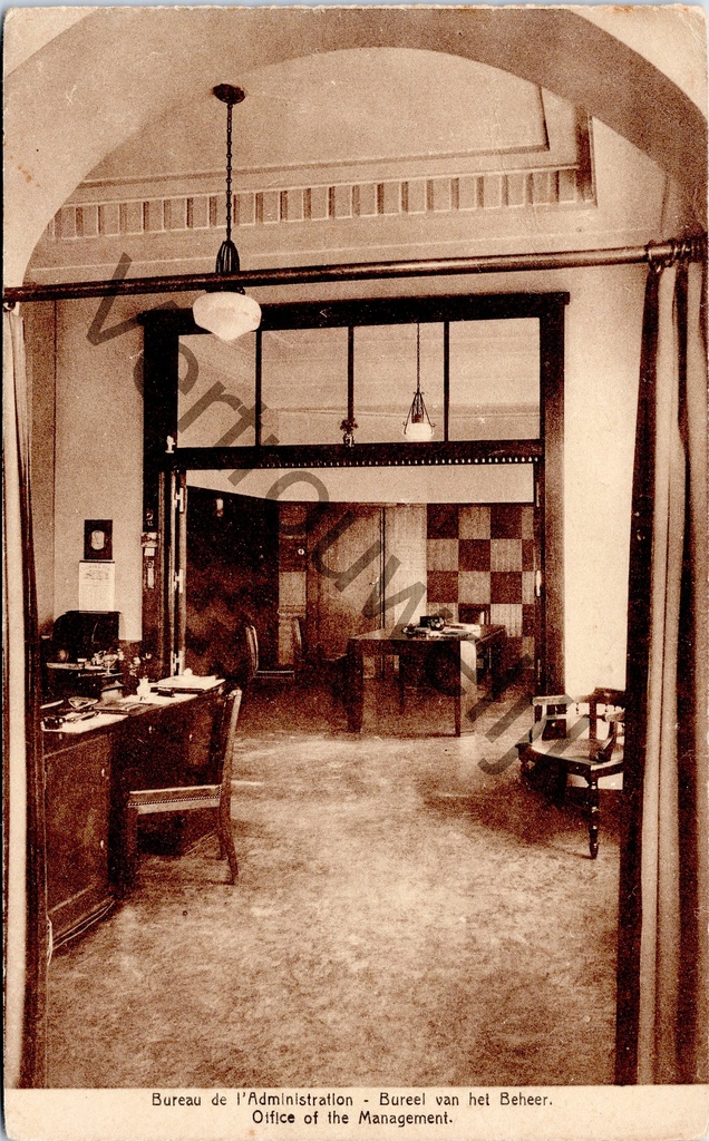 [Dendermonde0232] Saint-Gilles-by-Dendermonde - "Bureau de l'Administration - Office of the Management. Office of the Management". - Bureau de gestion de l'usine textile Flandria