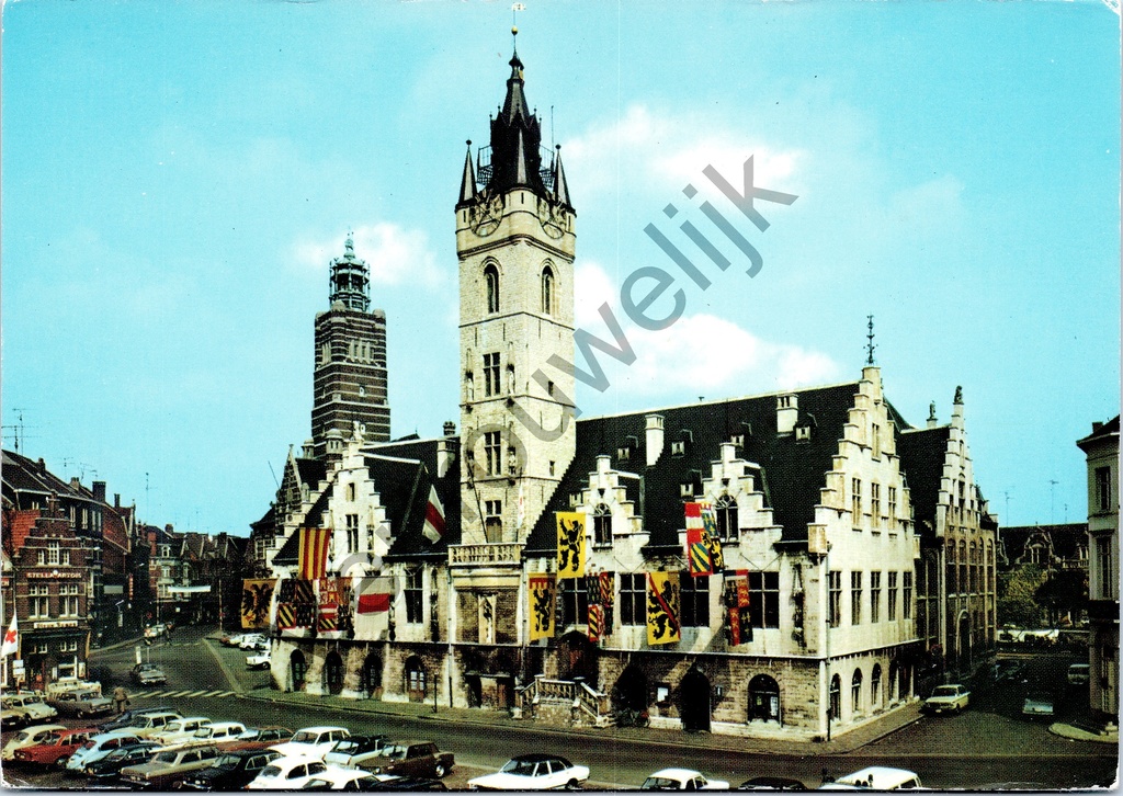 [Dendermonde0216] Dendermonde - "Grote Markt - Stadhuis" - Grote Markt met Stadhuis