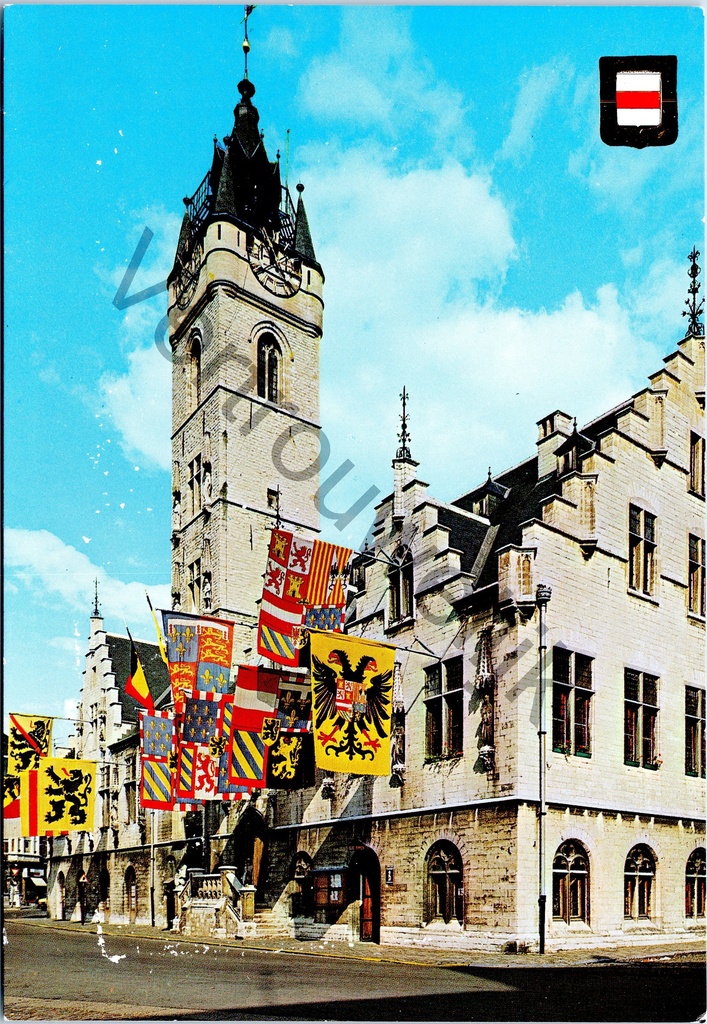 Dendermonde - "Stadhuis-Oude Lakenhalle met Belfort" - Stadhuis, Oude Lakenhalle et Belfort