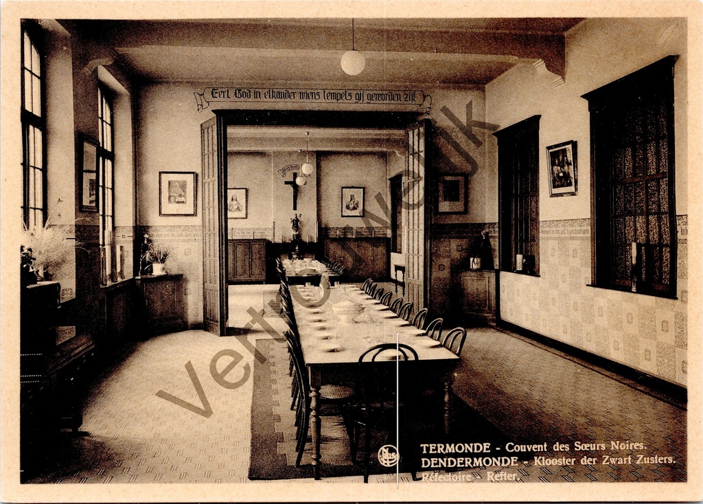 Dendermonde - "Convent of the Black Sisters - Réfectoire - Refter" - Refter of the Convent of the Black Sisters