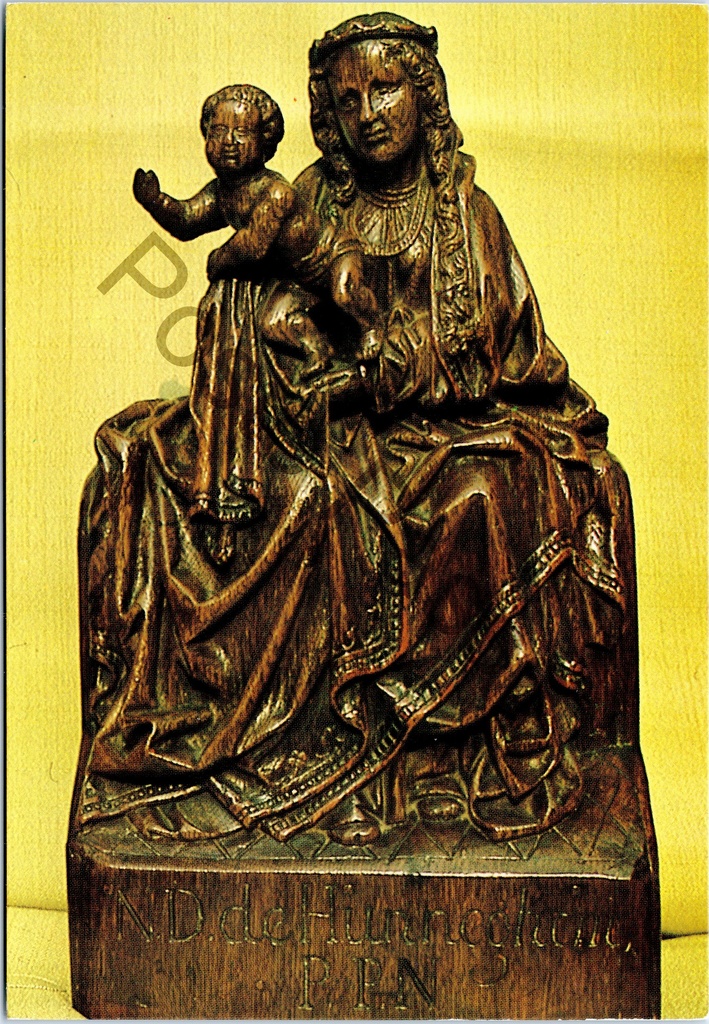 [Geraardsbergen0312] Geraardsbergen - "Notre-Dame de Hunnegem" - Statue en chêne de la Vierge Marie, de style gothique tardif