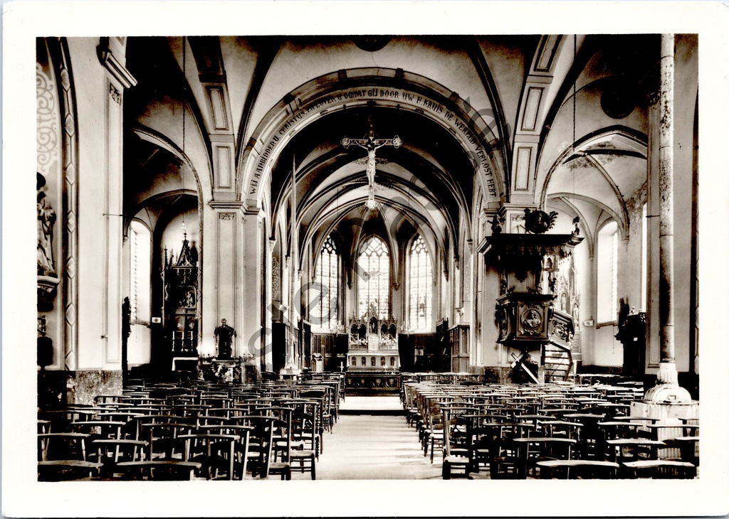 [Zottegem0272] Zottegem - "Vue intérieure de l'église" - Intérieur de l'église