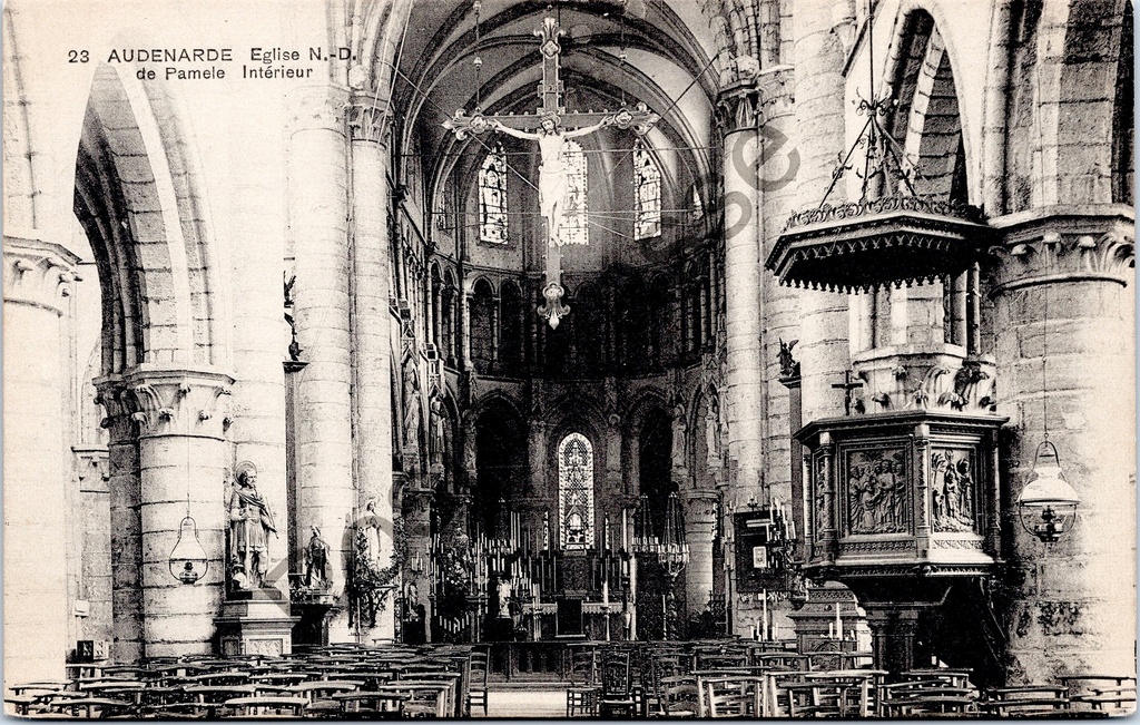 [Oudenaarde0266] Audenarde - "Eglise N.-D. de Pamele Intérieur" - Interior Our Lady of Pamele Church