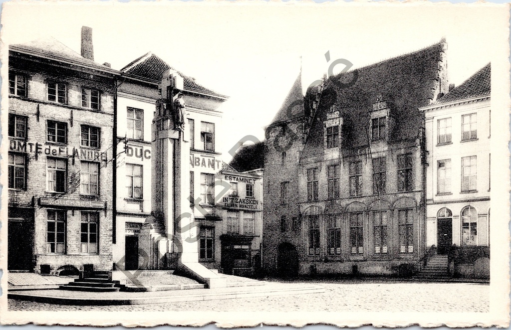 [Oudenaarde0228] Audenarde - "Mémorial aux morts de 1914-1918" - Mémorial de la guerre 1914-1918 avec la Tour Baudouin