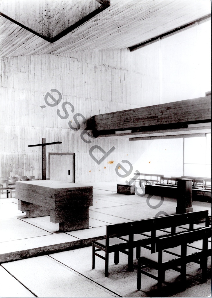 Oudenaarde - "Kapel van O.L. Vr. van Kerselare - Binnenzicht" - Interieur van de Kapel van Onze-Lieve-Vrouw van Kerselare