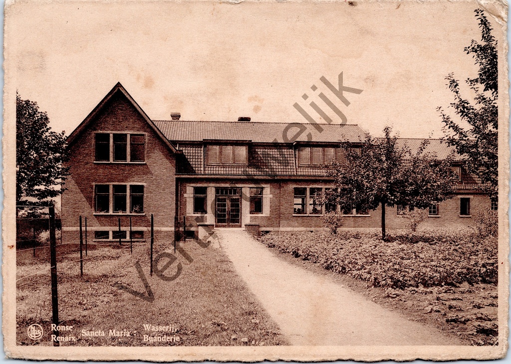 [Ronse0176] Ronse - "Sancta Maria - Wasserij - Buanderie" - Wasserij van het Instituut der Zusters van Barmhartigheid
