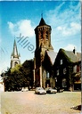Ronse - "Oude Toren van St-Maartenskerk en Toren van St-Hermeskerk" - Zicht op de oude toren van de Sint-Maartenskerk en de toren van de Sint-Hermeskerk