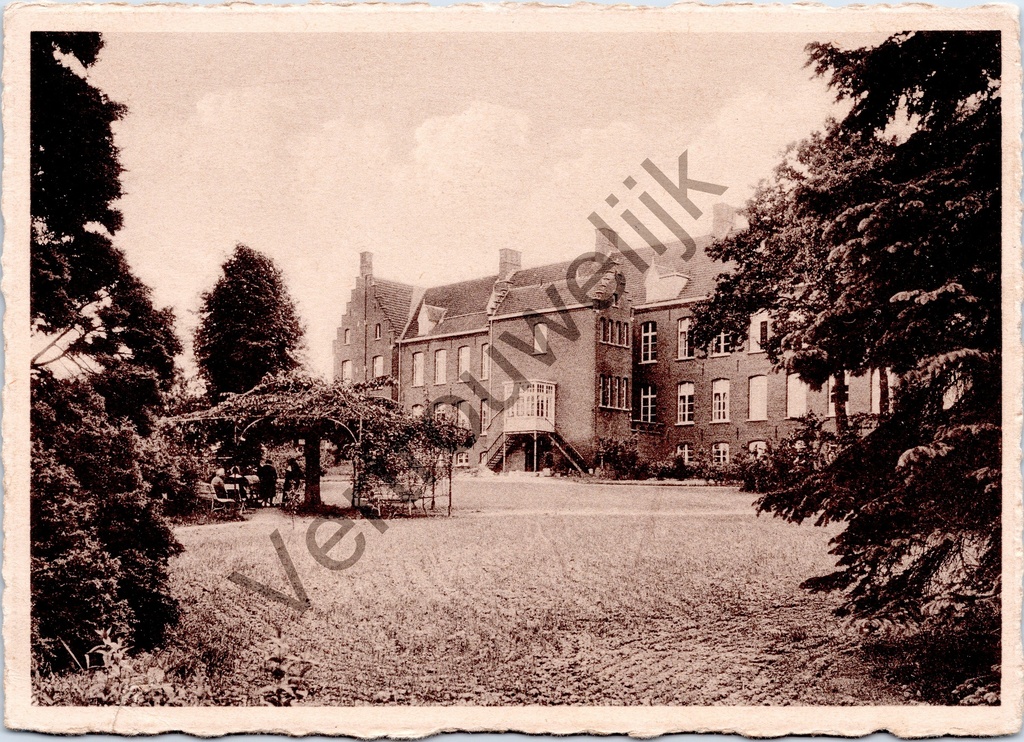 Louise-Marie - "Founded St-LÉONARD Institut - Rest home - Maison de repos - LOUISE-MARIE" - Back facade of Saint-Léonard Institute rest home