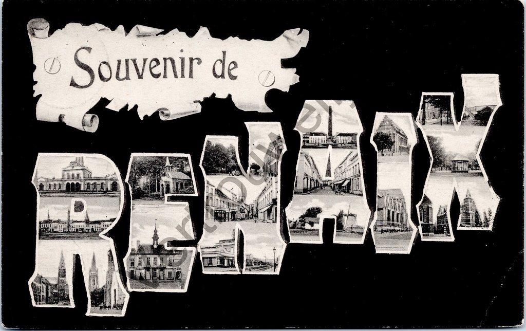[Ronse0202] Ronse - "Souvenir de Renaix" - Multizicht souvenir card
