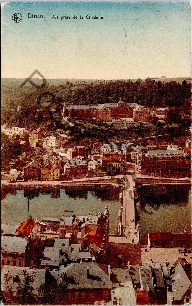 [Dinant0218] Dinant - "Vue prise de la Citadelle" - Panoramisch zicht vanuit de Citadel