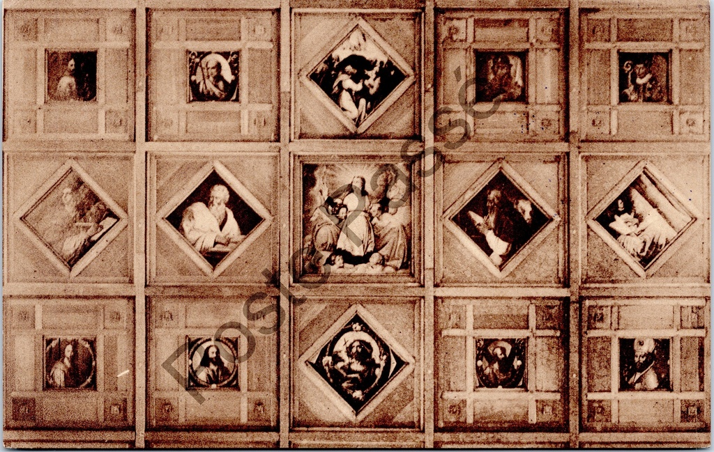 [Dinant0284] Foy-Notre-Dame - "Fragment du plafond" - Plafondfragment van de Kerk van Foy-Notre-Dame